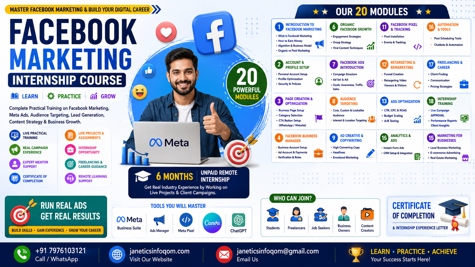 Facebook Marketing Internship Course